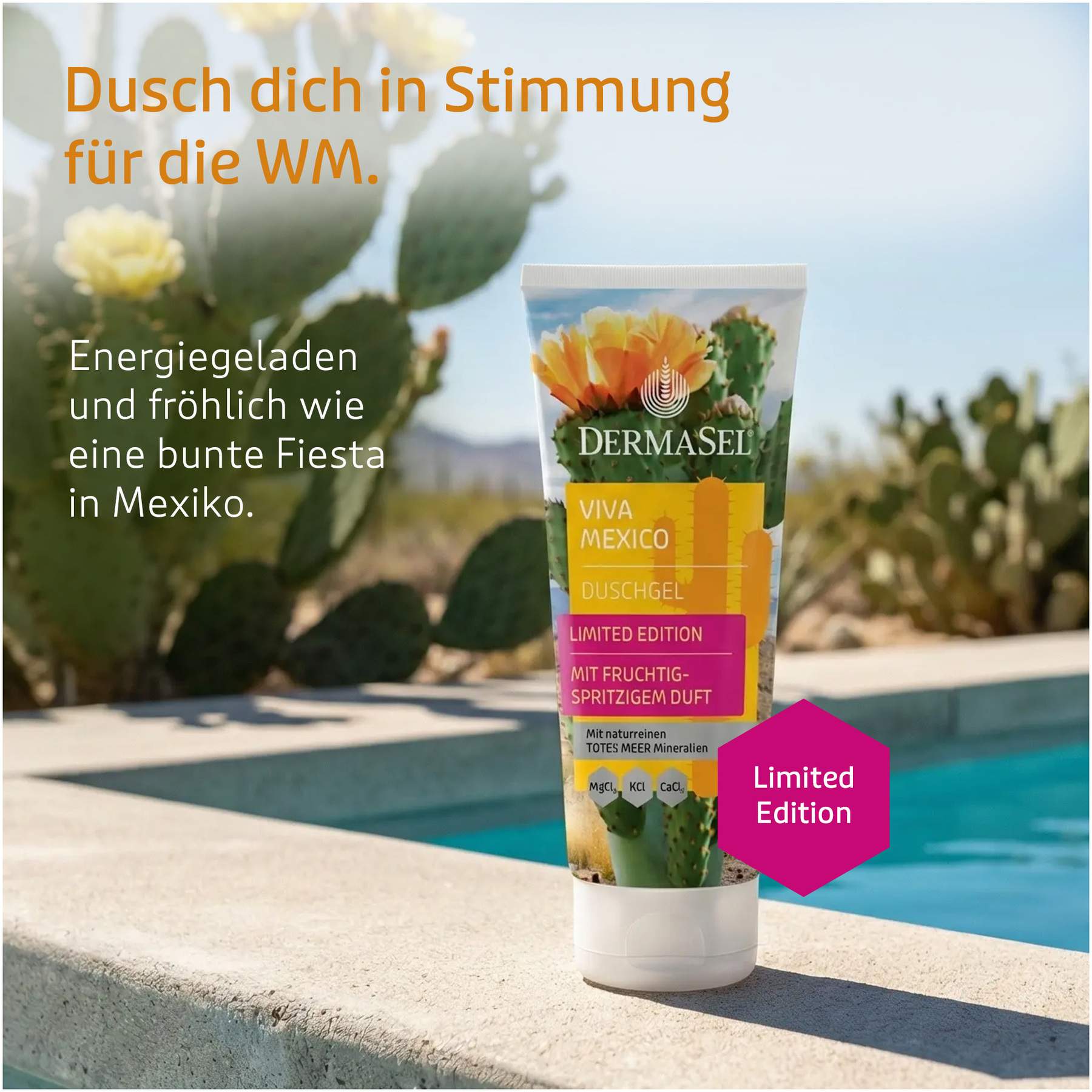 Dermasel Totes Meer Duschgel Viva Mexico Limited Edition 100 ml