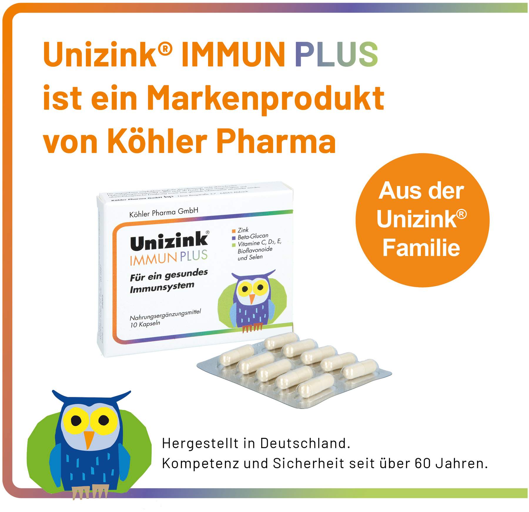 Unizink Immun Plus 10 Kapseln