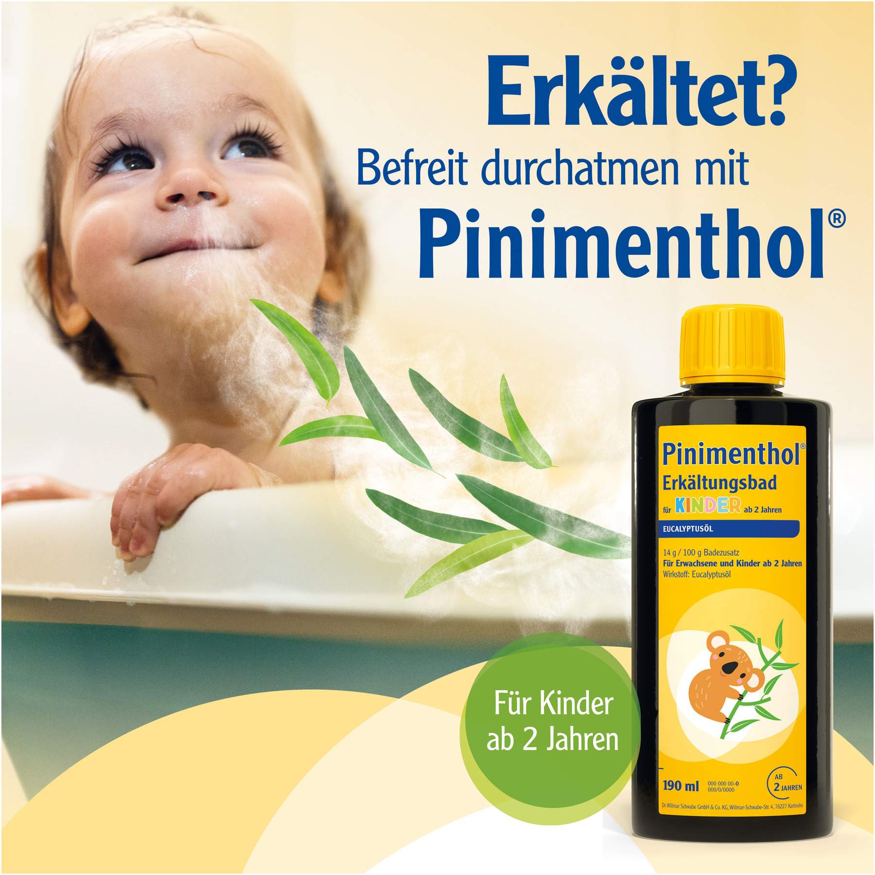 Pinimenthol Erkältungsbad für Kinder ab 2 Jahren 30 ml Bad