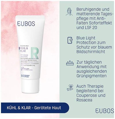Eubos Kühl & Klar Anti-Rötung Tagescreme LSF20 40 ml