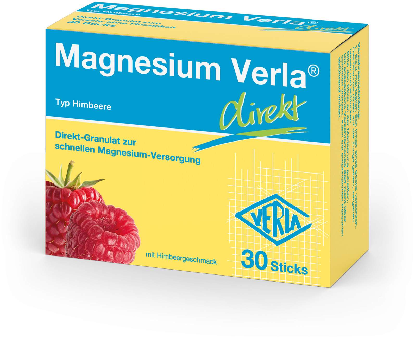 Magnesium Verla Direkt Himbeere 30 Granulatbeutel