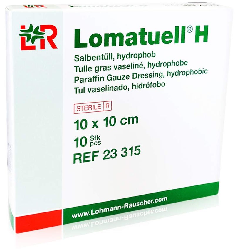 Lomatuell H Salbentüll 10 X 10 cm Steril 10 Stück