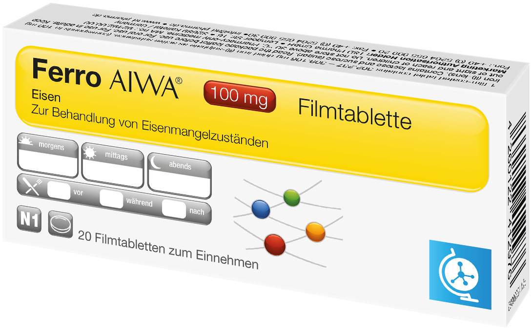 Ferro Aiwa 100 mg 20 Filmtabletten