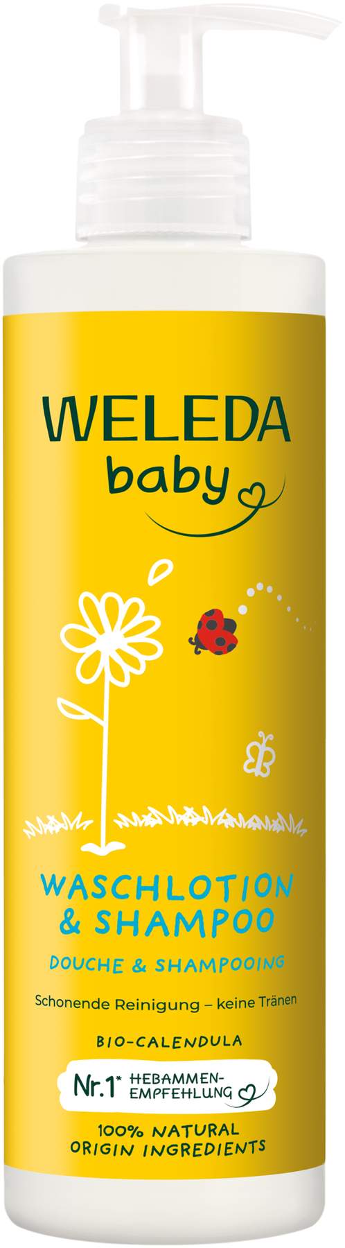 Weleda Baby Waschlotion & Shampoo Calendula 400 ml