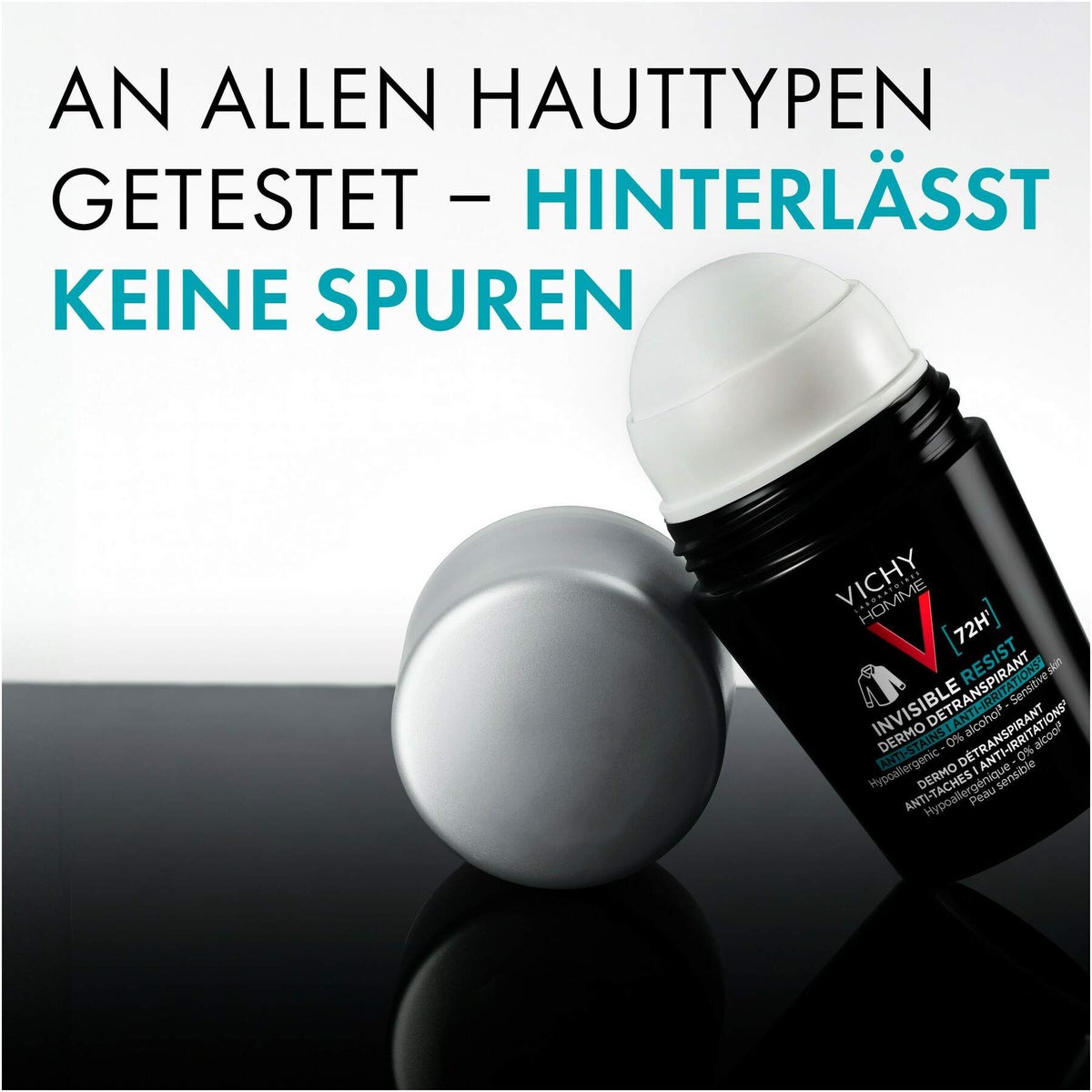 Vichy Homme Deo Roll On 72h Anti-Flecken Invisible 50 ml
