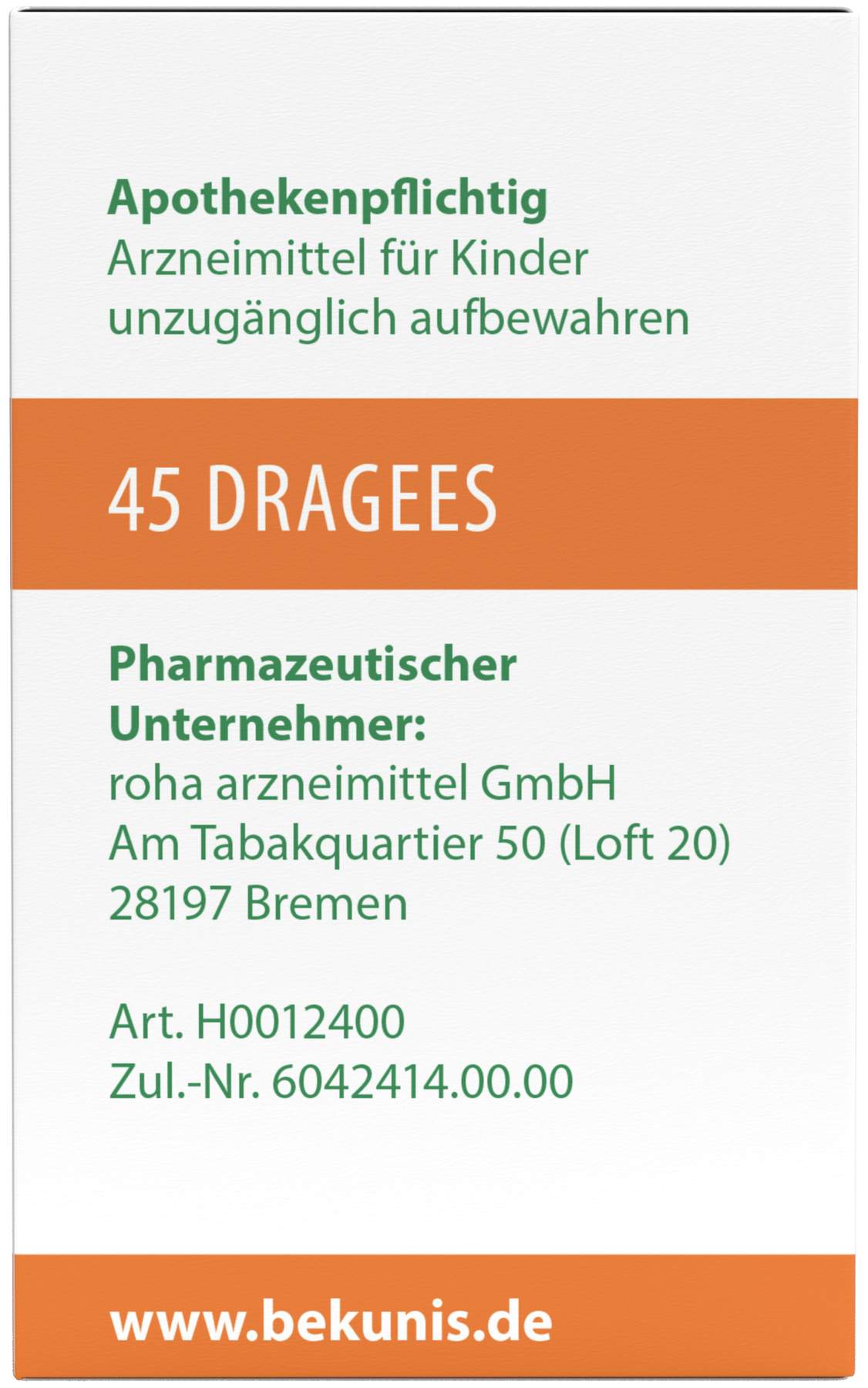 Bekunis Dragees Bisacodyl 5 mg 45 Magensaftresistente Tabl.