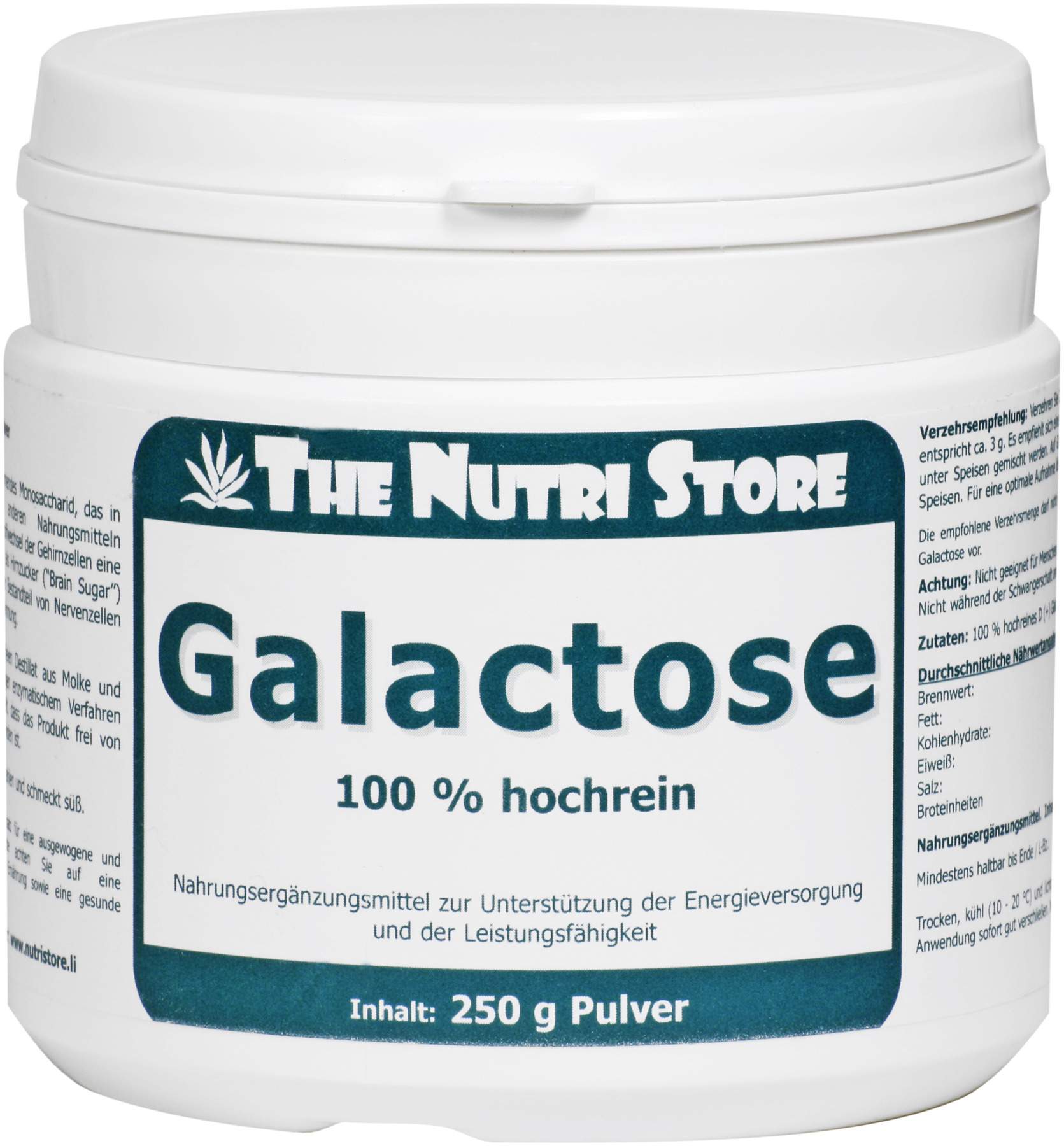 Galactose 100 % Rein 250 G Pulver