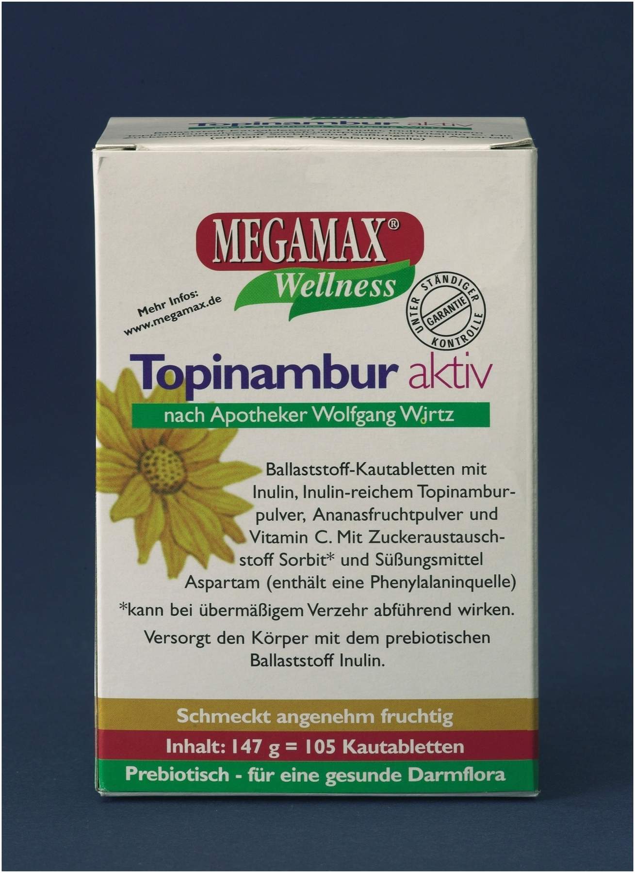Megamax Topinambur Aktiv Kautabletten 105 Stück