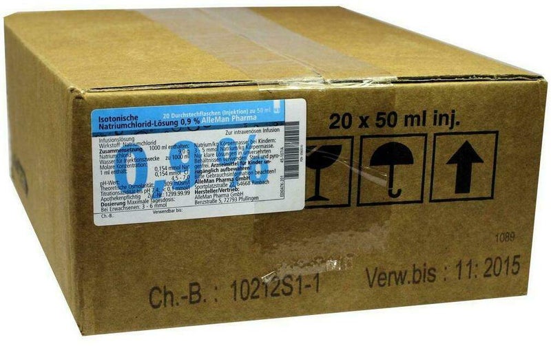 Kochsalzlösung 0,9% zur Injektion 20x50 ml Infusionslösung