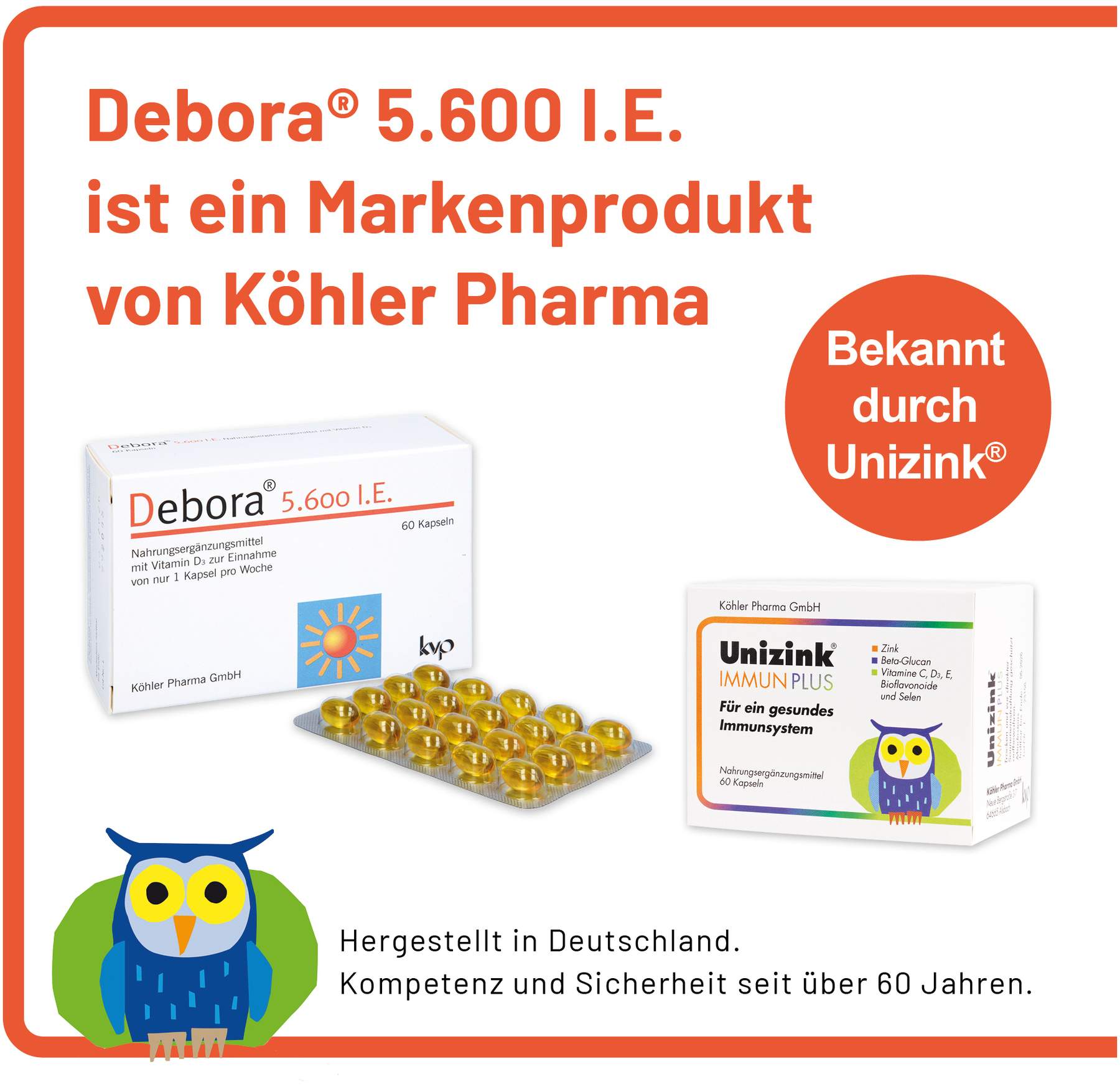 Debora 5600 I.E. 60 Kapseln