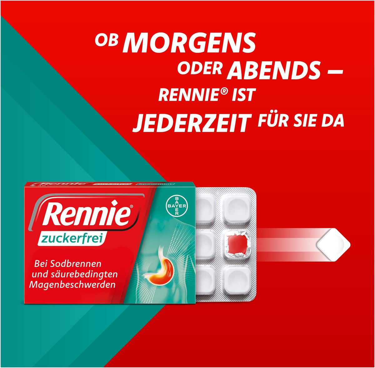 Rennie zuckerfrei 36 Kautabletten