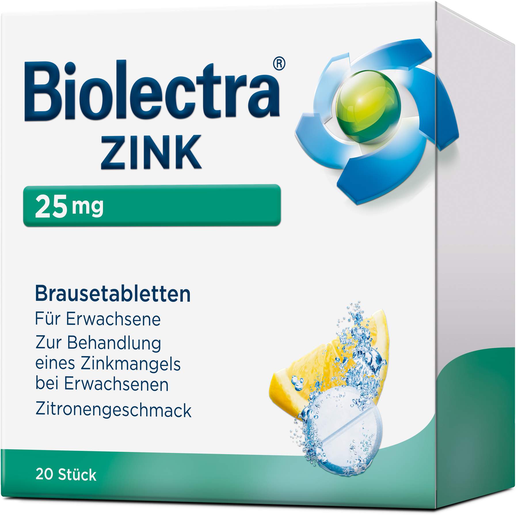 Biolectra Zink 25 mg Brausetabletten Zitronengeschmack 20...