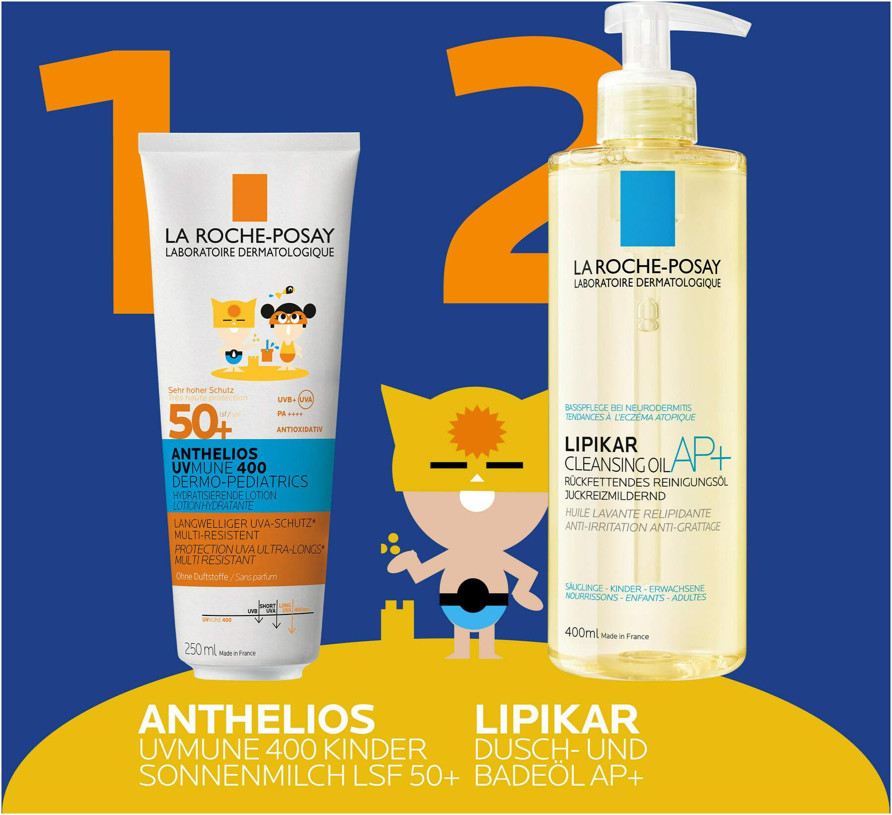 La Roche Posay Anthelios Dermo-Kids Hydratisierende Milch UVMune 400 LSF50 250 ml