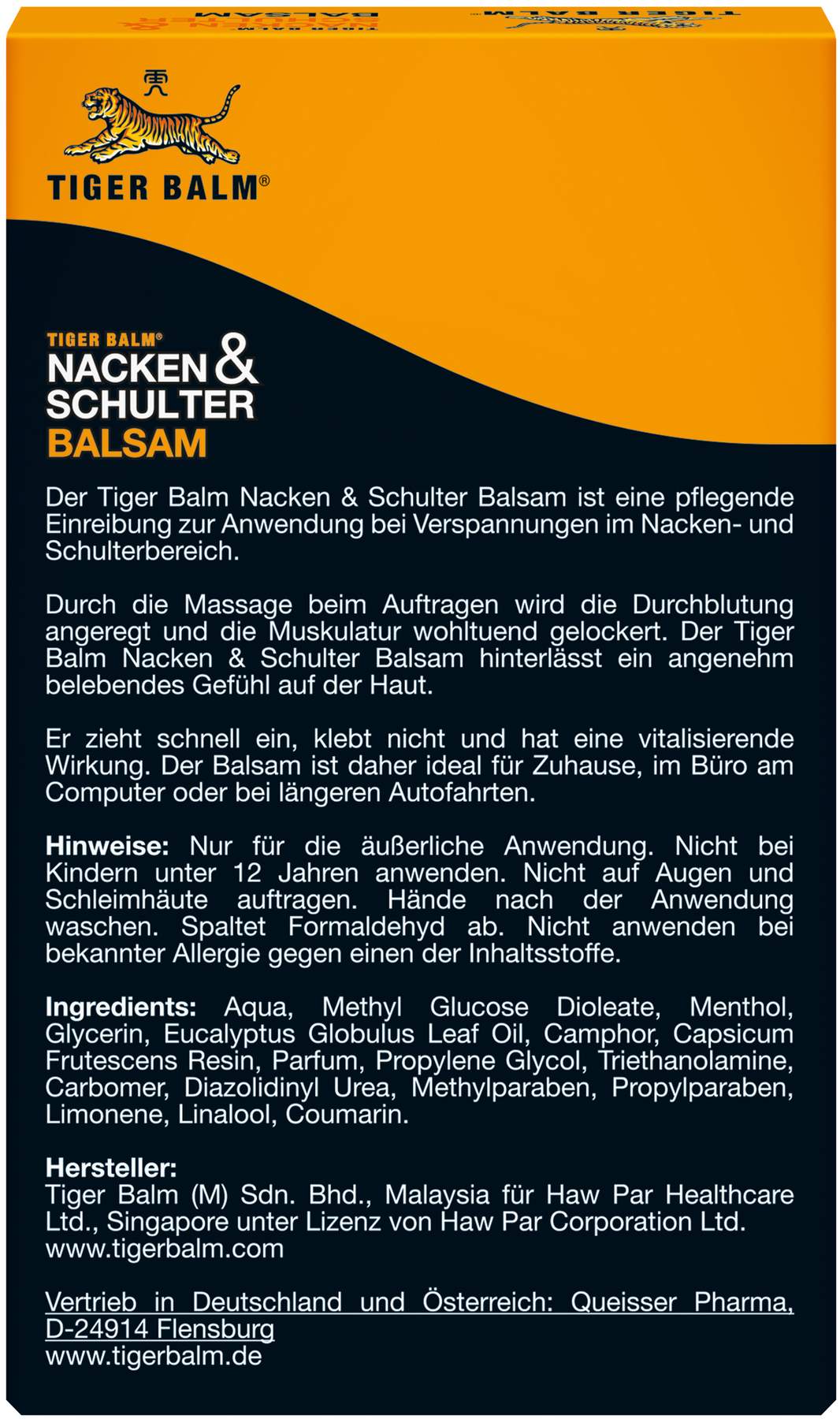 TIGER BALM Nacken und Schulter Balsam 50 g Balsam