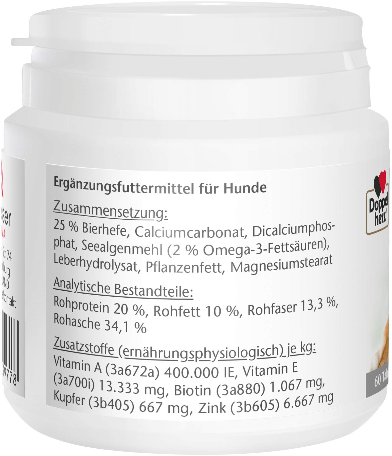 Doppelherz Für Tiere Biotin Plus Tabletten Für Hunde 60 Stück