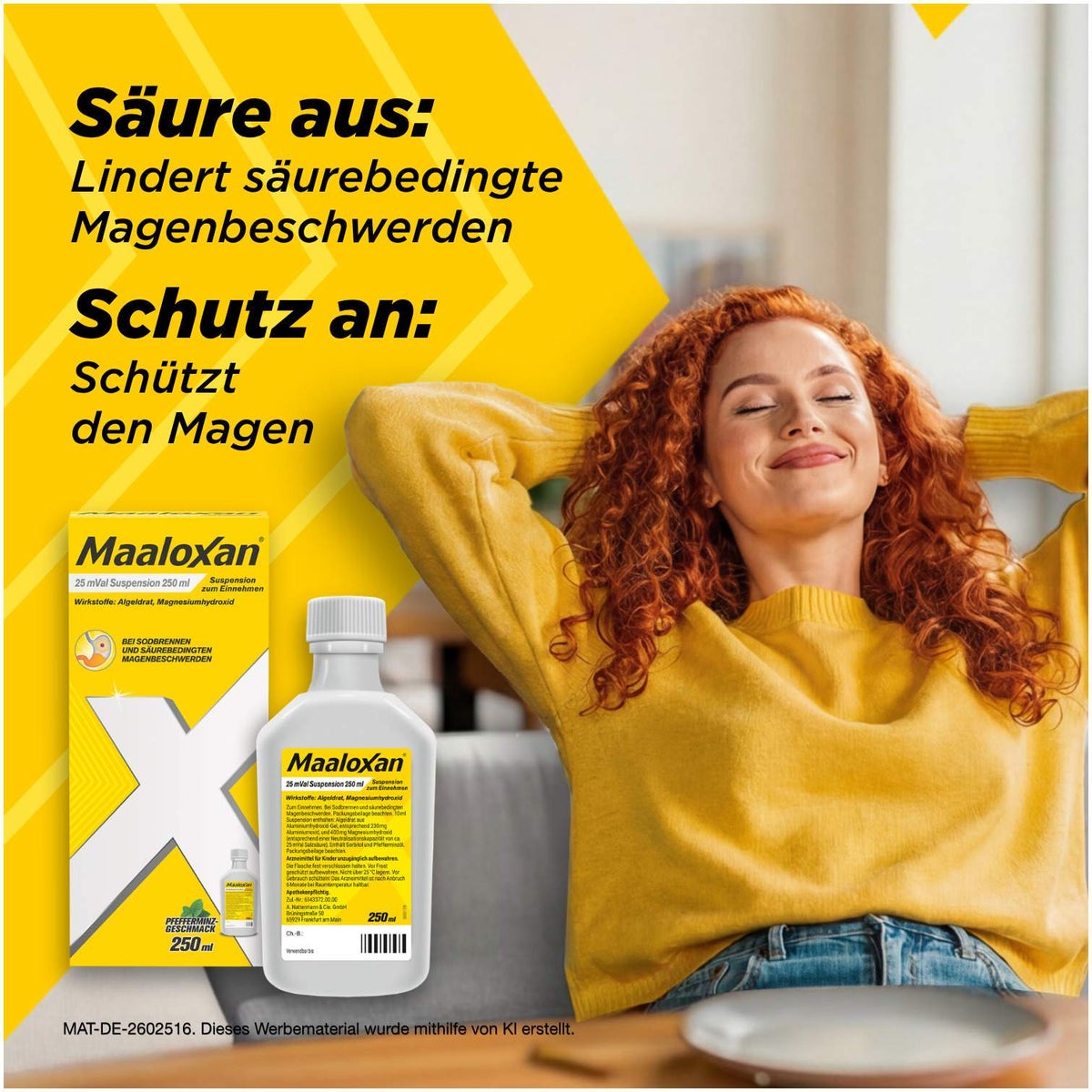 Maaloxan 25 mVal Suspension 250 ml Suspension