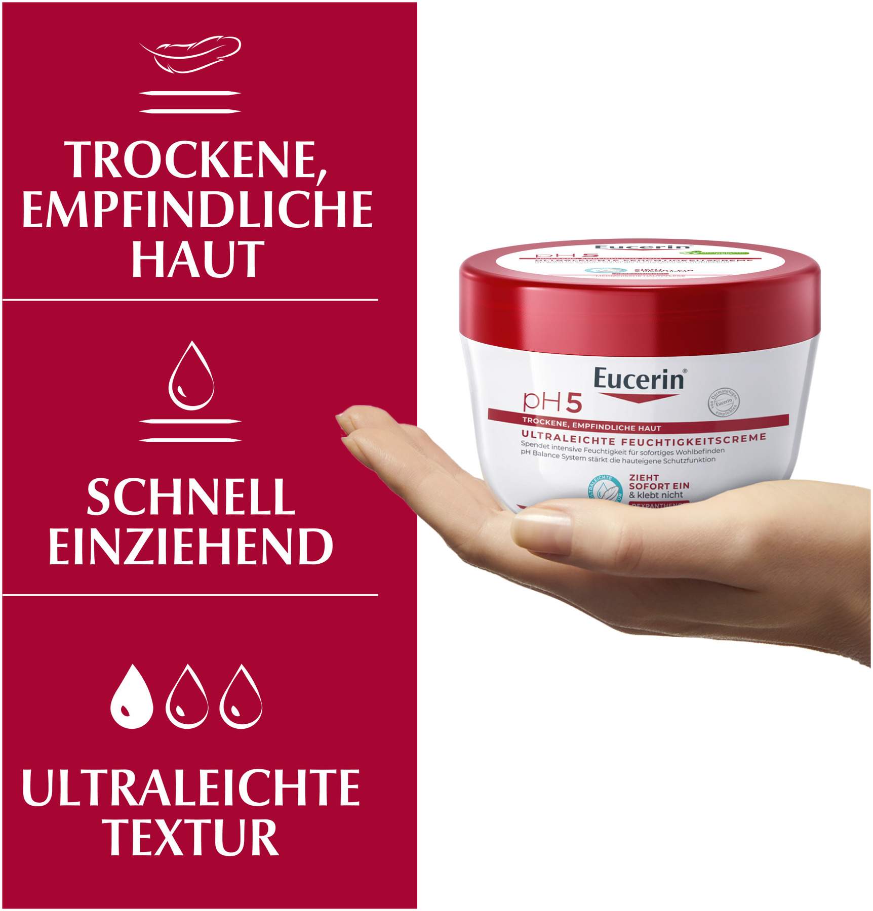 Eucerin pH5 ultraleichte Feuchtigkeitscreme 350 ml