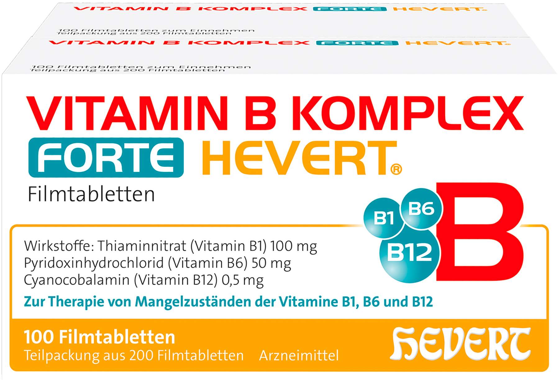 Vitamin B Komplex Forte Hevert 200 Tabletten