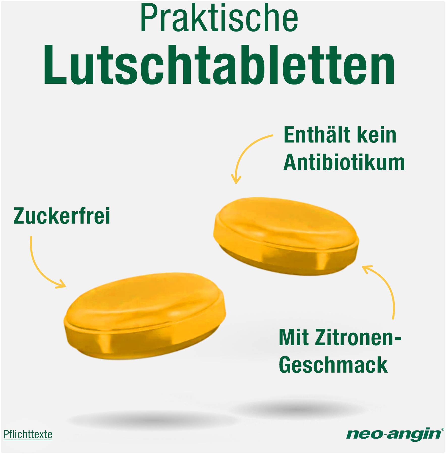 Neo angin Benzydamin Zitrone 20 Lutschtabletten