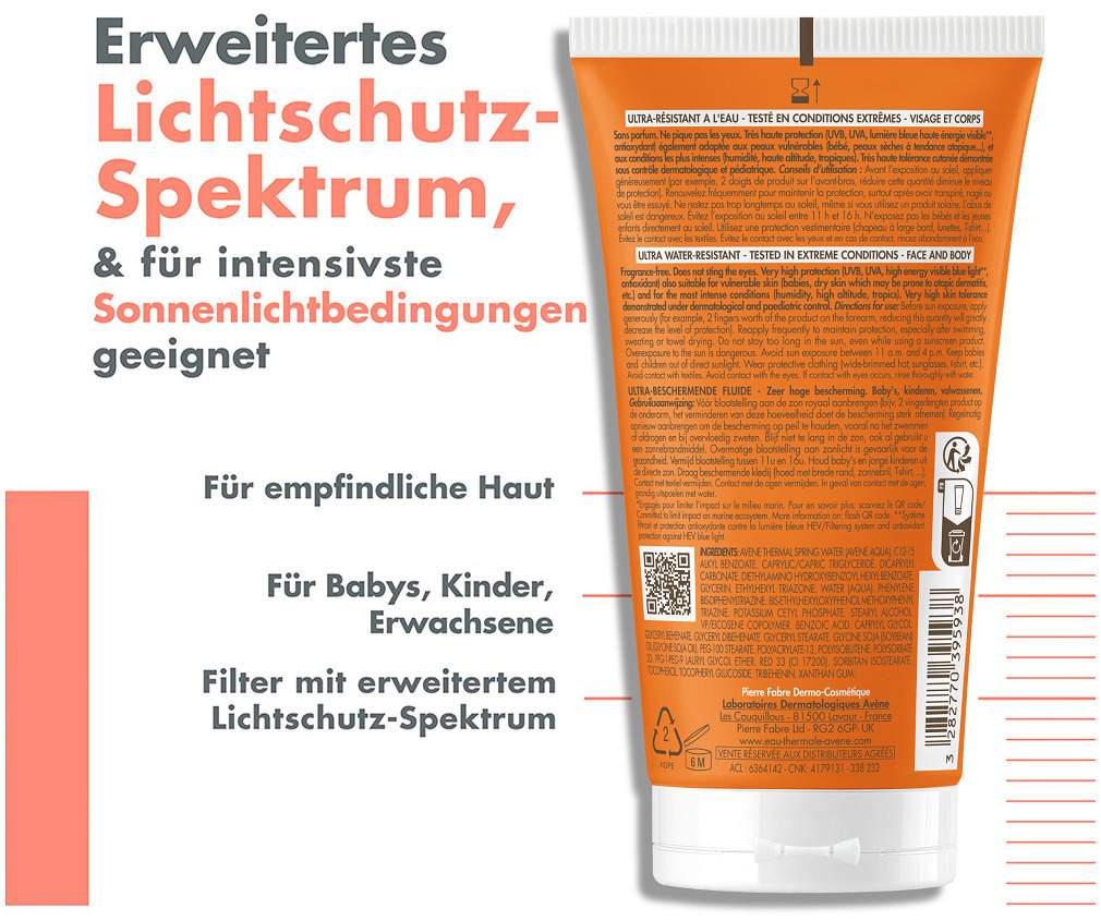 Avene Intense Protect Sonnenfluid Ultra SPF 50+ 150 ml