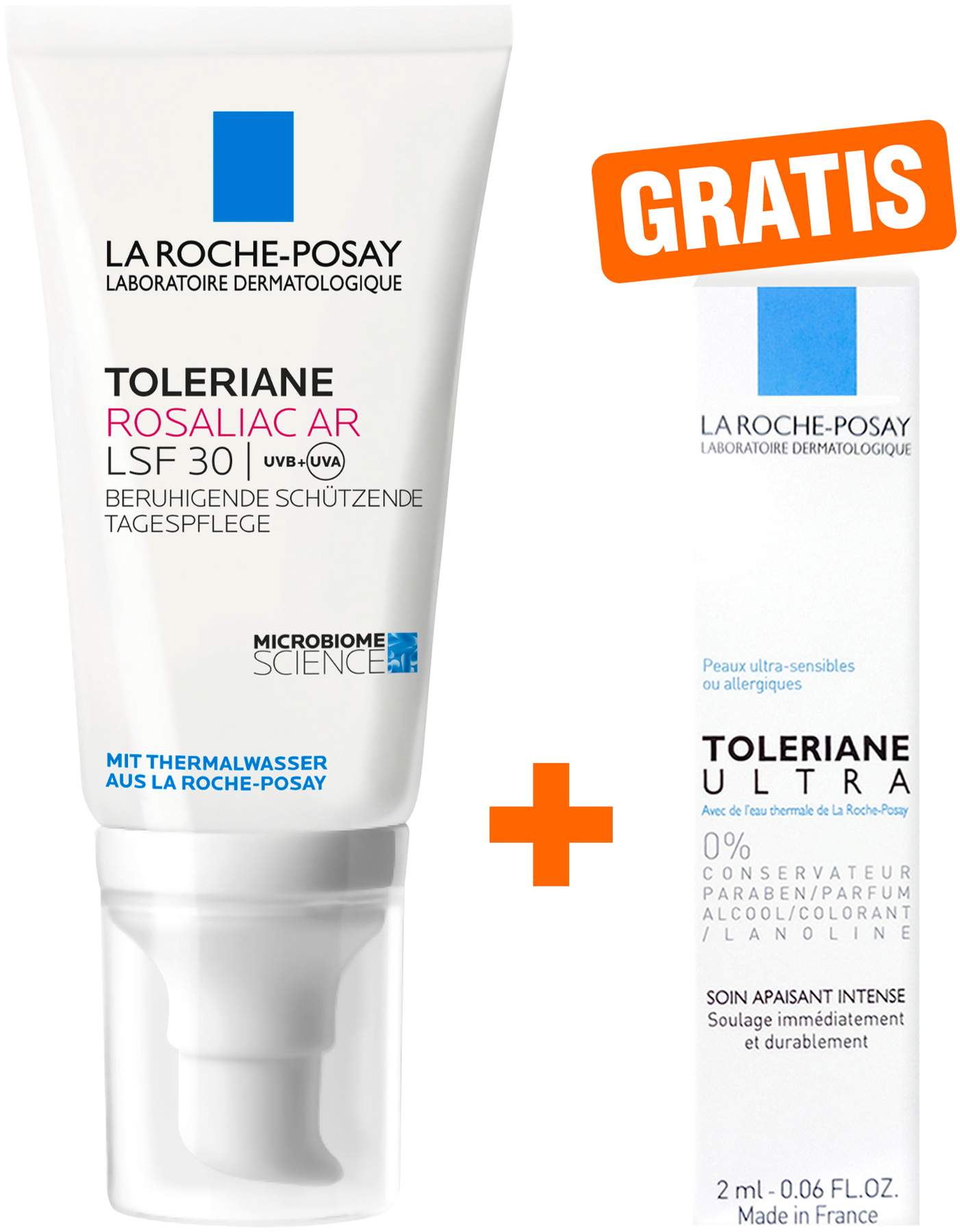 La Roche Posay Toleriane Rosaliac AR LSF 30 50 ml Creme + gratis Roche Posay Toleriane Dermallergo Augencreme 2 ml