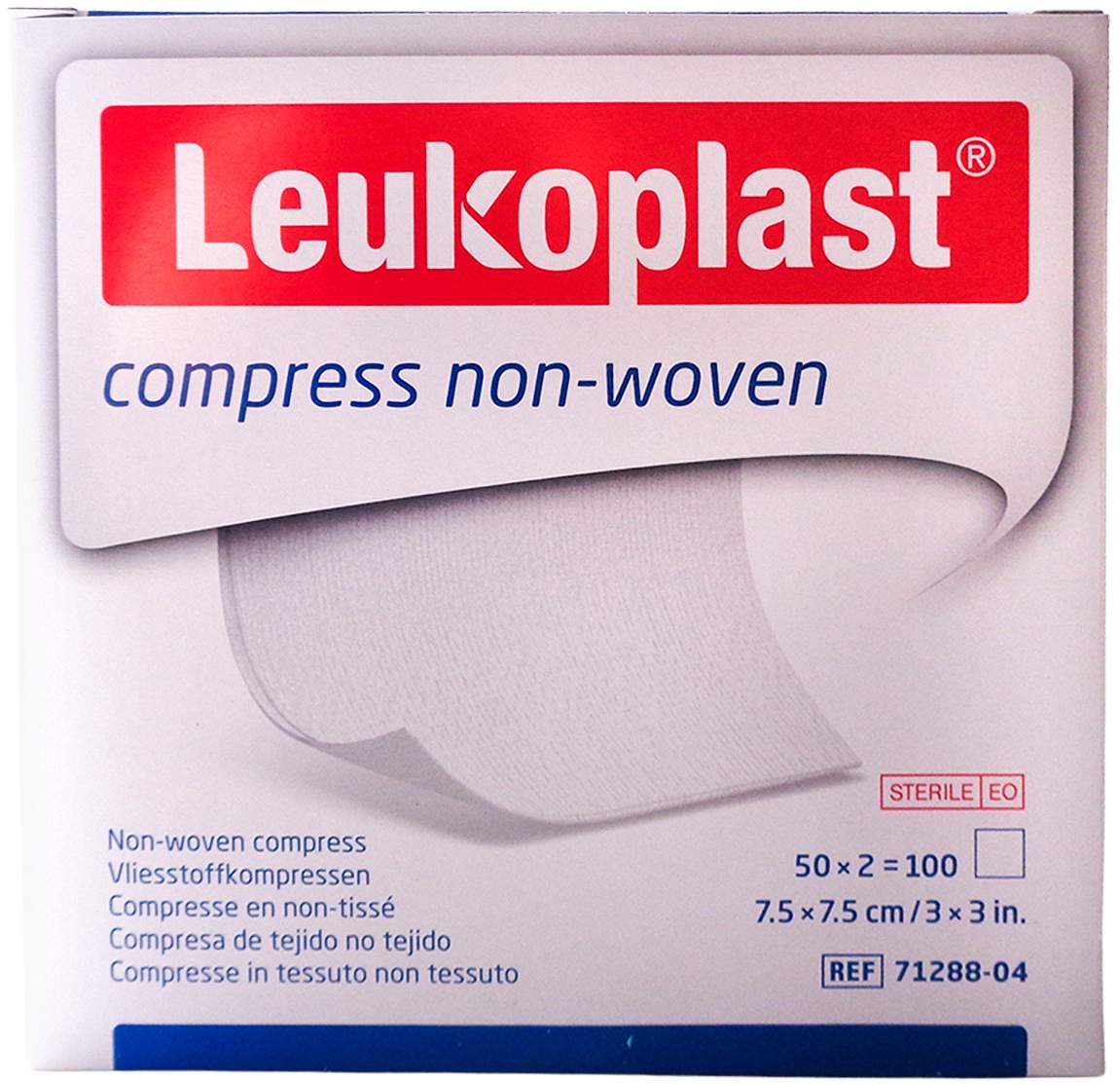 Leukoplast Compress Non-Woven 7,5 X 7,5 cm Ste.4f