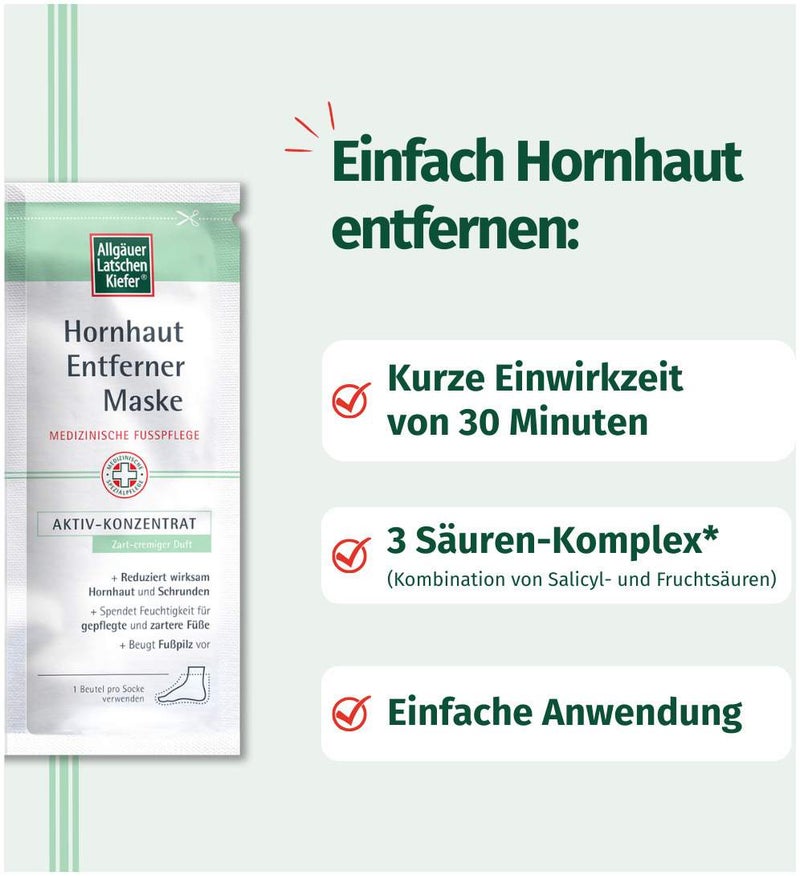 Allgäuer Latschenkiefer Hornhaut Entferner Maske cremig 1 Stück