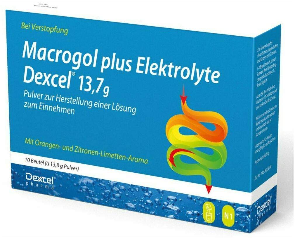 Macrogol Plus Elektrolyte Dexcel  13,7 G 30 Beutel