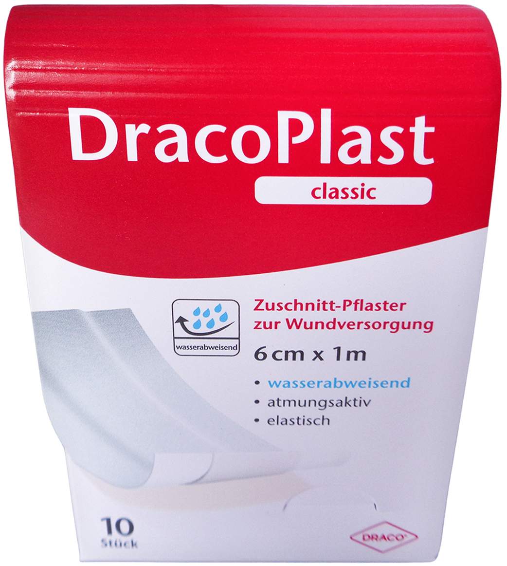 Dracoplast Classic Pflaster 6 Cmx1 M Weiß
