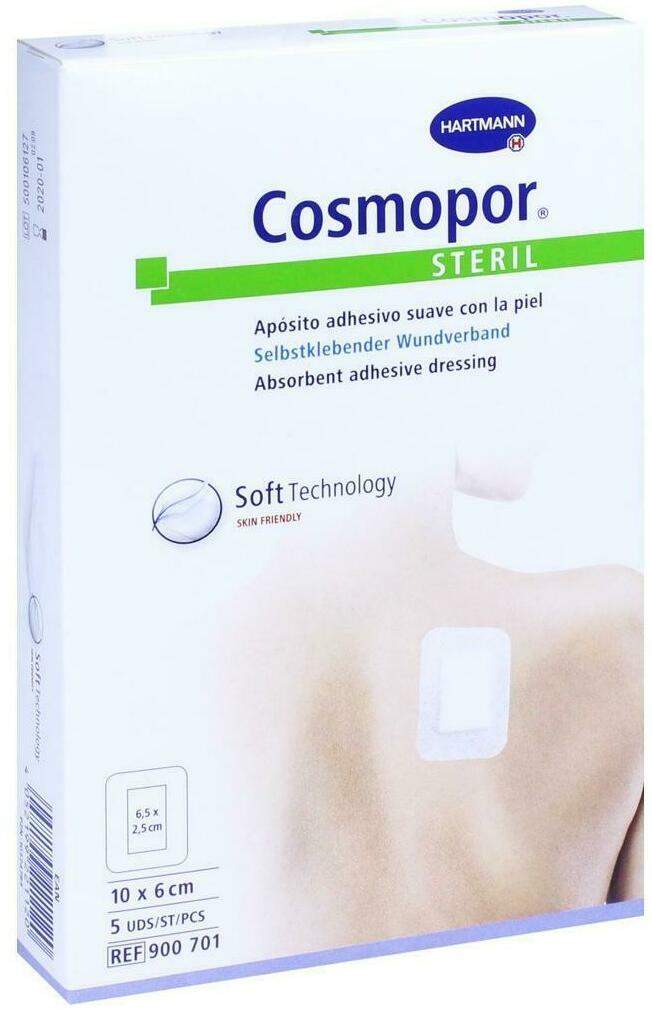 Cosmopor Steril 6 X 10 cm 5 Pflaster