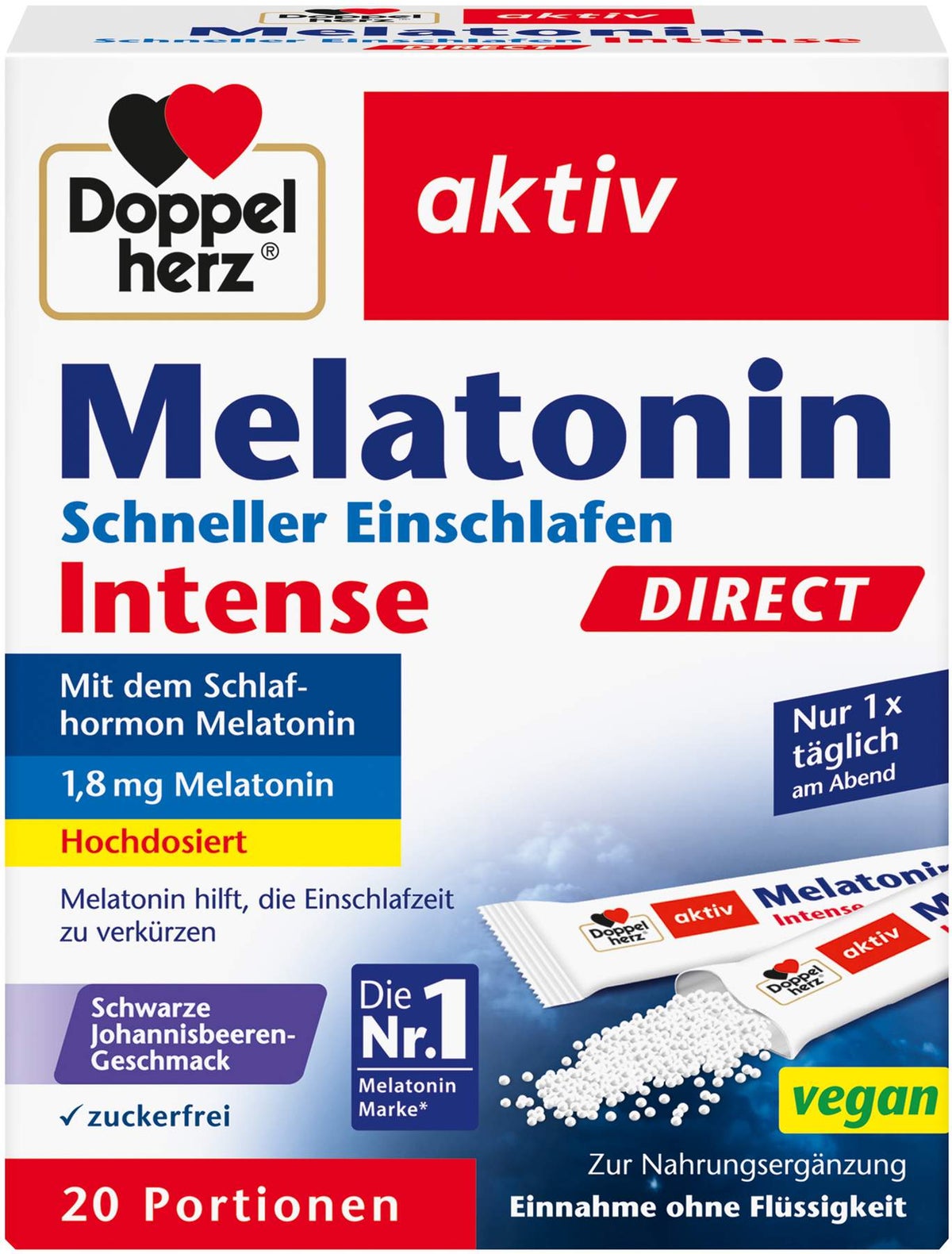 Doppelherz Aktiv Melatonin Direct Schneller Einschlafen 20 Pellets