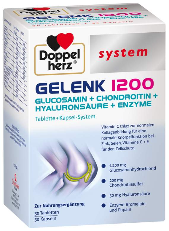 Doppelherz Gelenk 1200 system 30 Kapseln + 30 Tabletten 1 Kombipackung