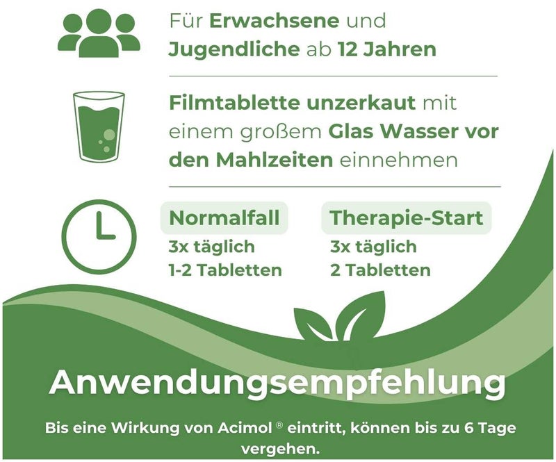 Acimol Mit Ph Teststreifen 48 Filmtabletten