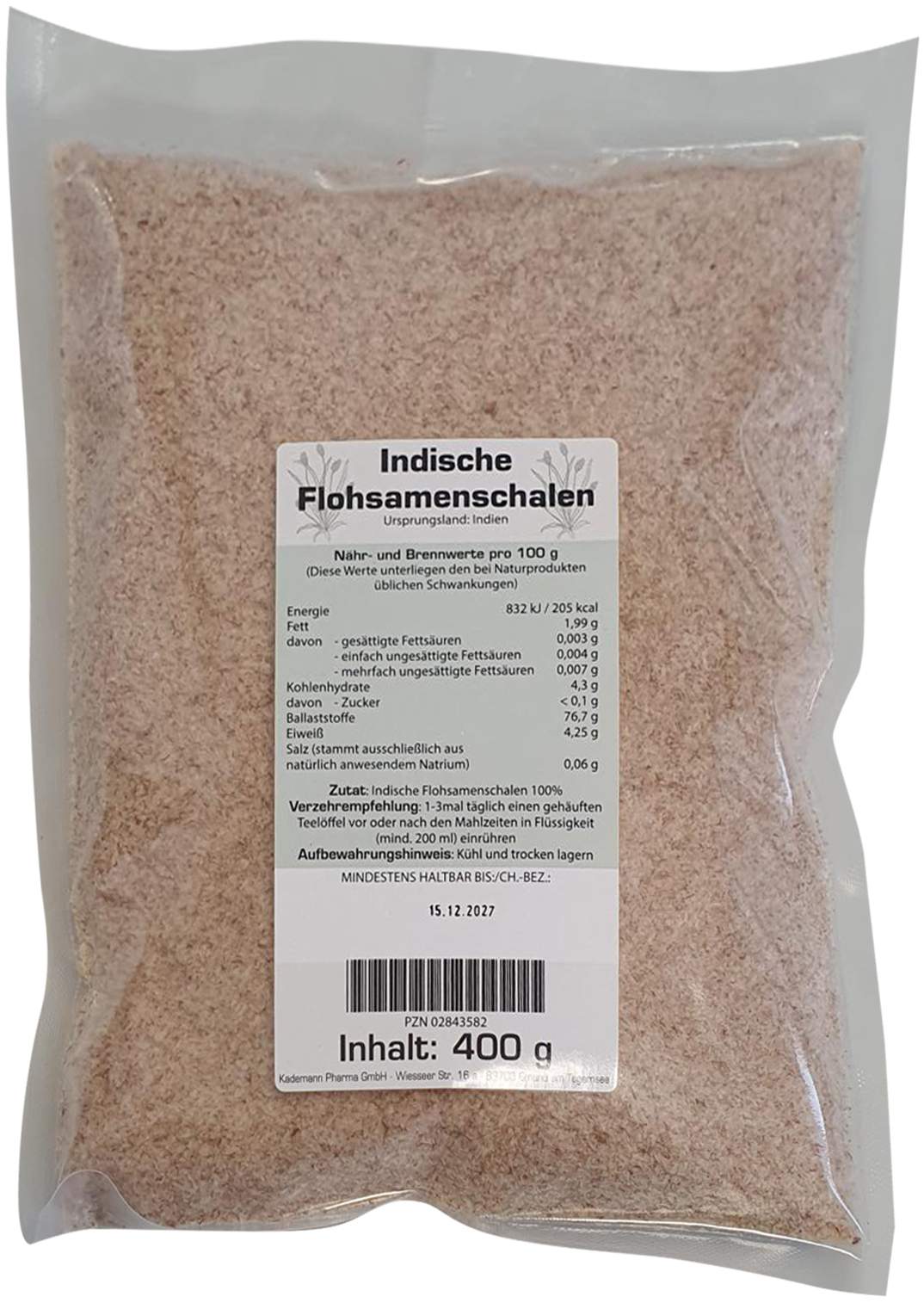 Indische Flohsamenschalen 400 g