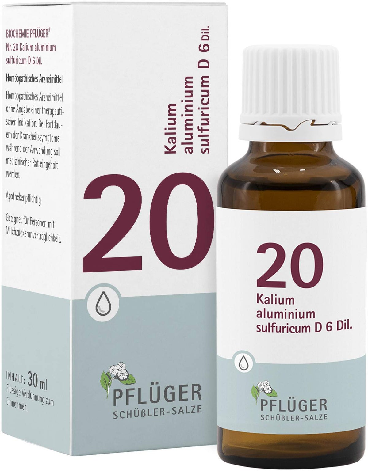 Biochemie Pflüger 20 Kalium Aluminium Sulfuricum D6 30 ml Tropfen