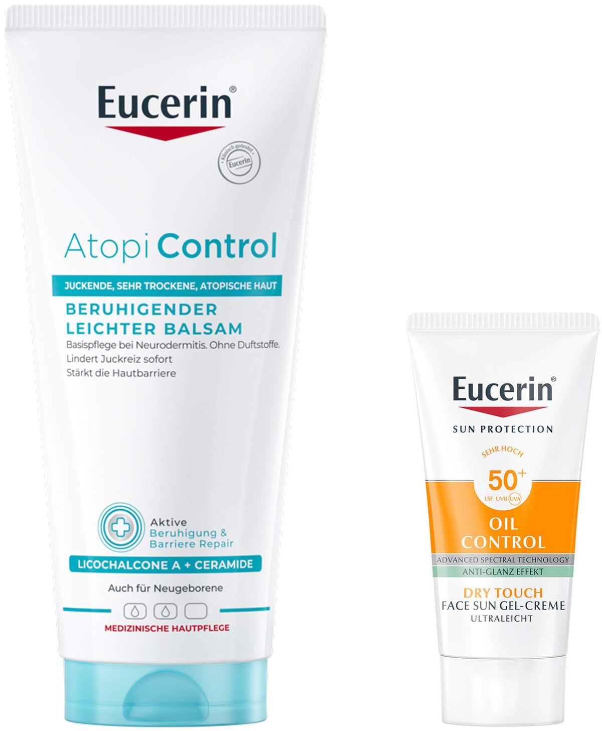 Eucerin AtopiControl Balsam 200 ml + gratis Eucerin Sun Gel-Creme Oil Control 20 ml