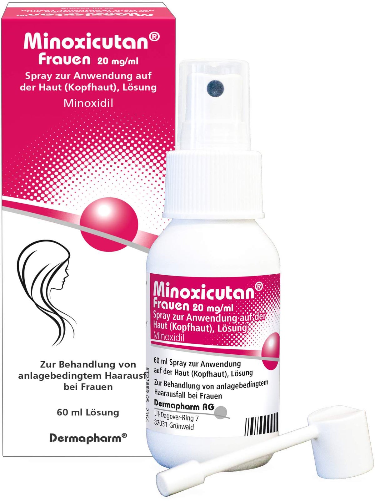 Minoxicutan  Frauen 20 mg Je ml Spray 60 ml
