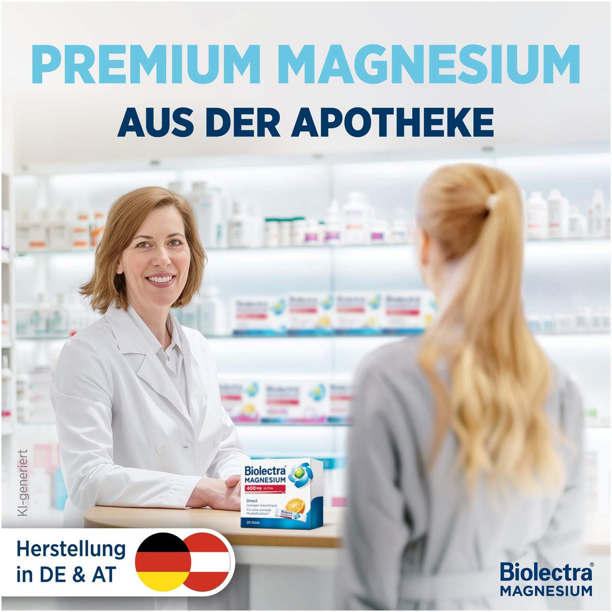 Biolectra Magnesium 400 mg ultra Direct Orangengeschmack 60 Pellets