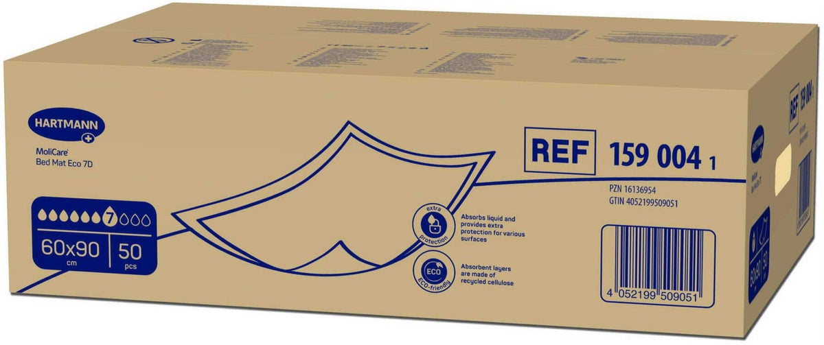 Molicare Bed Mat Eco 7 Tropfen 60 X 90 cm 50 Stück