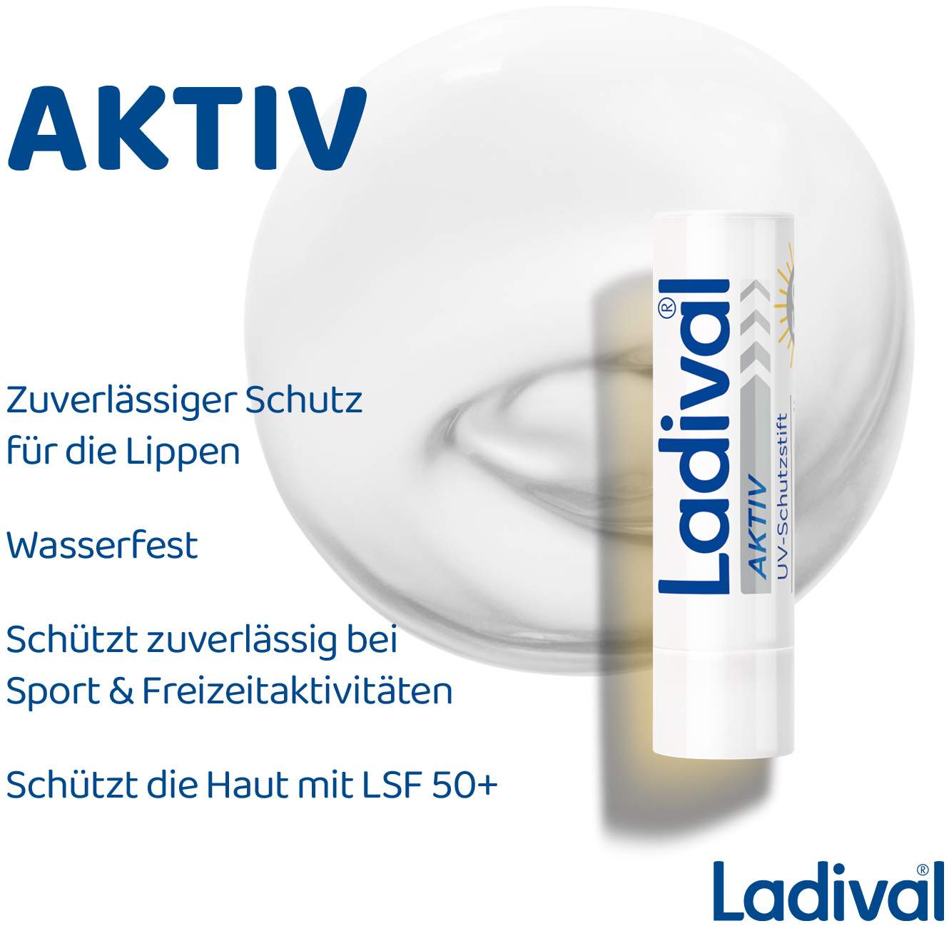Ladival Aktiv UV-Schutzstift Lippen LSF 50+ 1 Stift