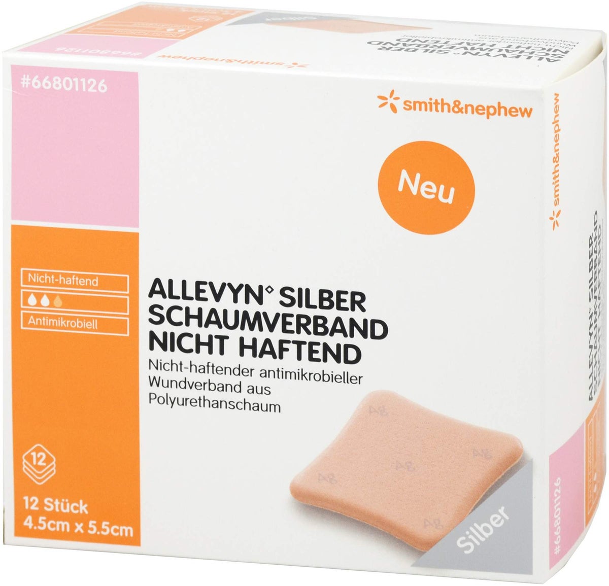 Allevyn Silber Schaumverb.4  Icht Haft