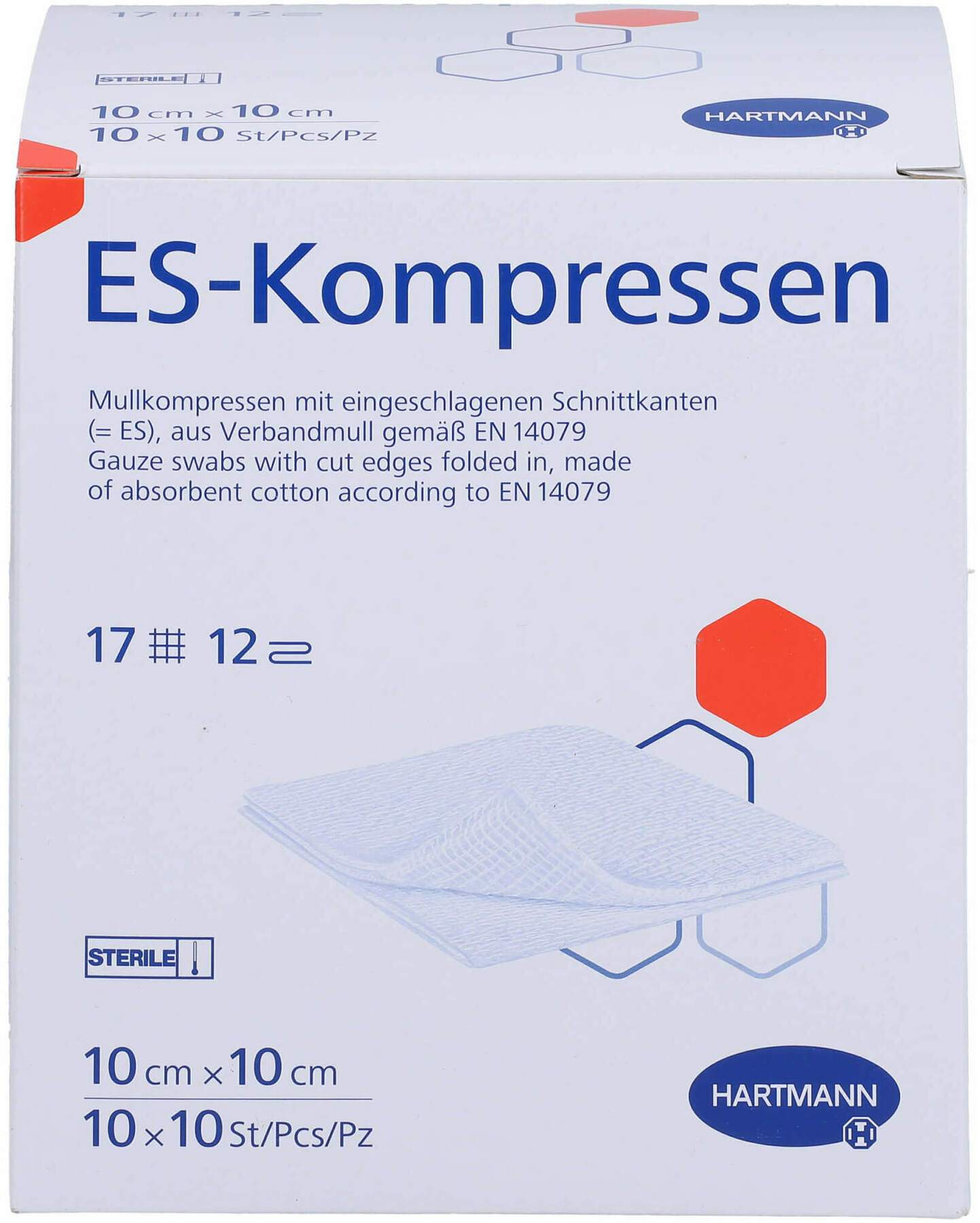 Es-Kompressen Steril 10x10 cm Großpackung