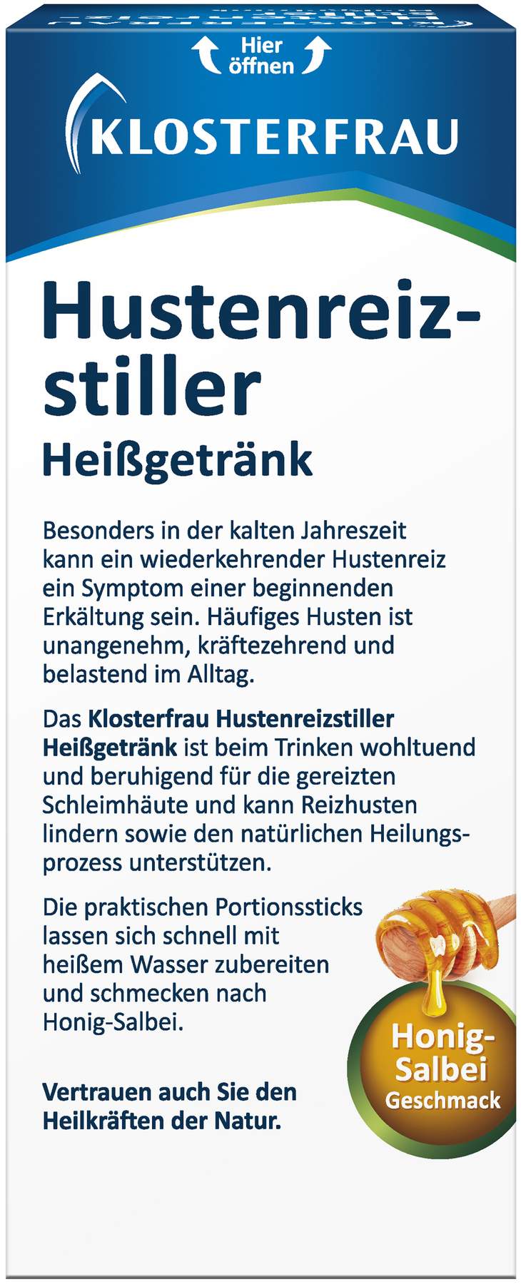 Klosterfrau Hustenreiz-Stiller Heißgetränk 10 Sticks a 5 g