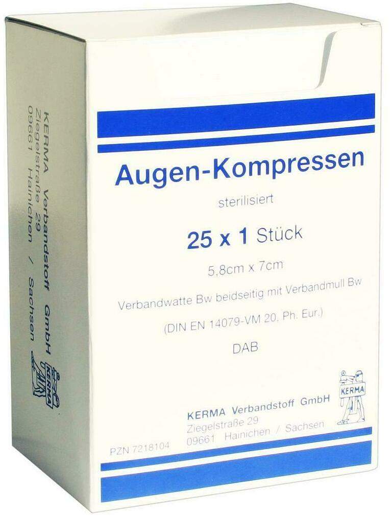 Augenkompressen Steril 5,8 X 7 cm 25 X 1 Kompressen