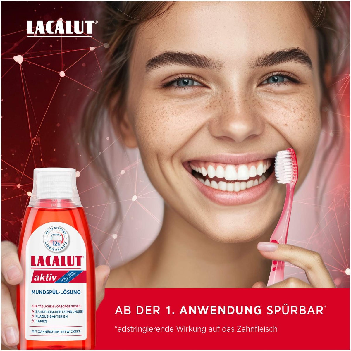 Lacalut Aktiv Mundspüllösung 300 ml Lösung