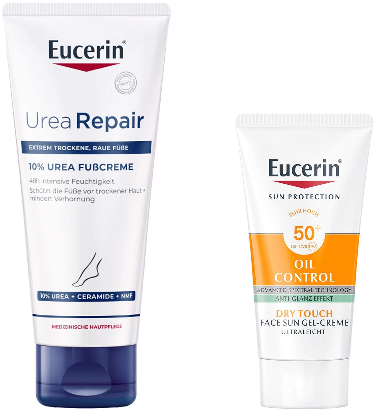 Eucerin UreaRepair Plus Fußcreme 10% 100 ml + gratis Sun Gel-Creme Oil Control 20 ml