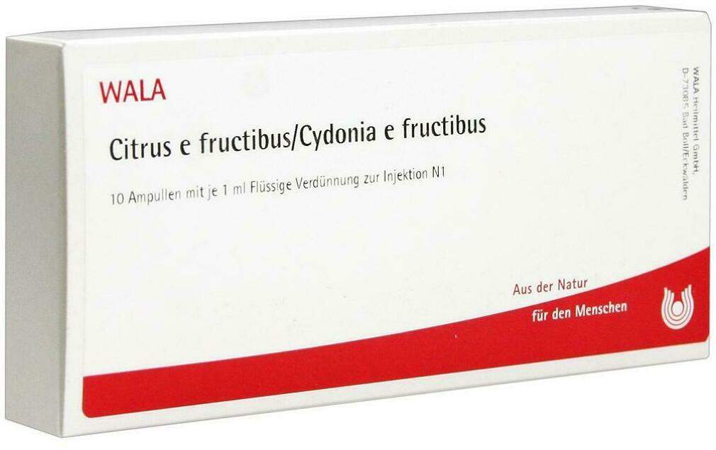 Wala Citrus E Fructibus Cydonia E Fructibus 10 X 1 ml Ampullen