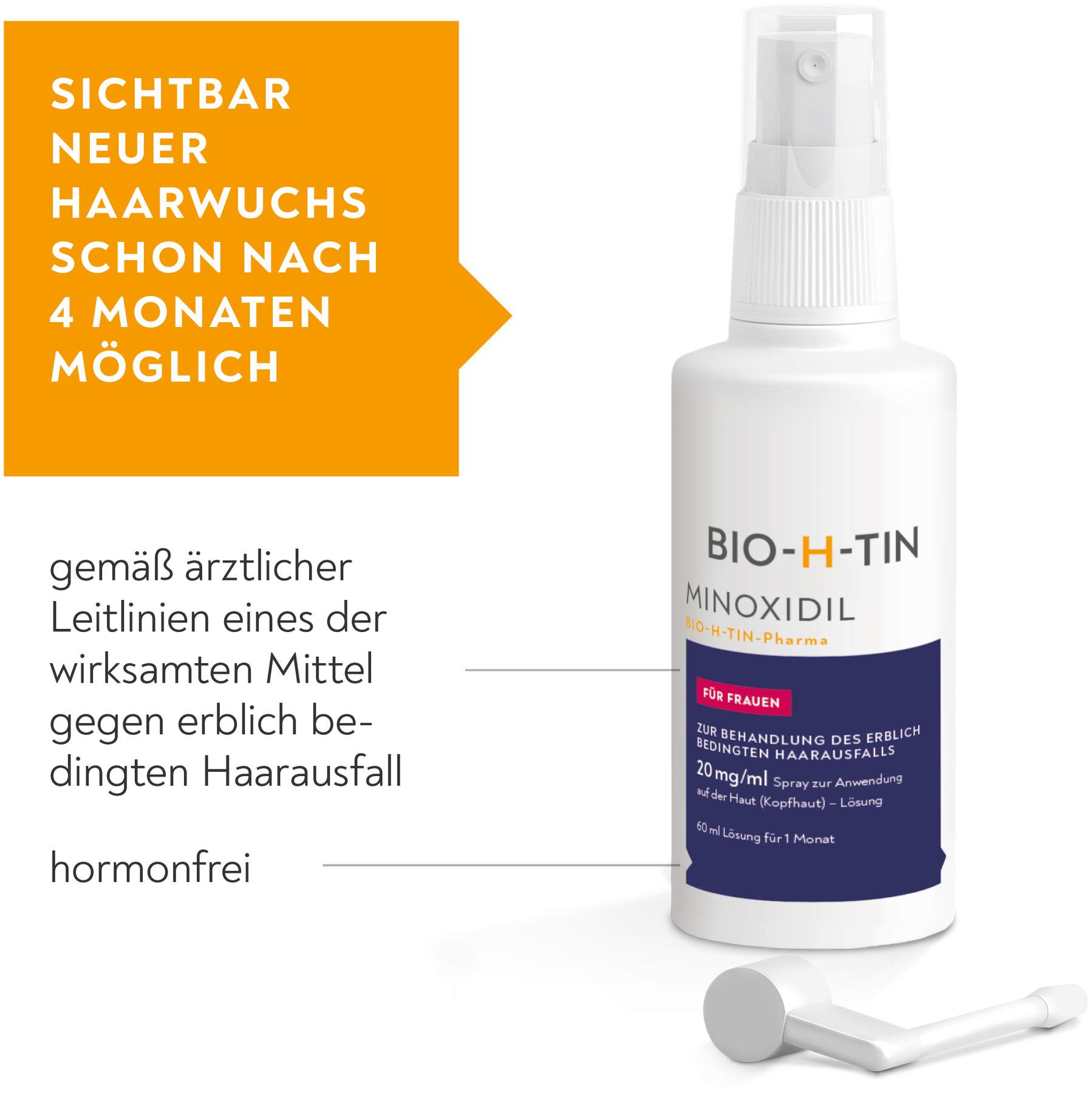 Minoxidil Bio-H-Tin Pharma 20 mg Pro ml Spray 3 X 60 ml