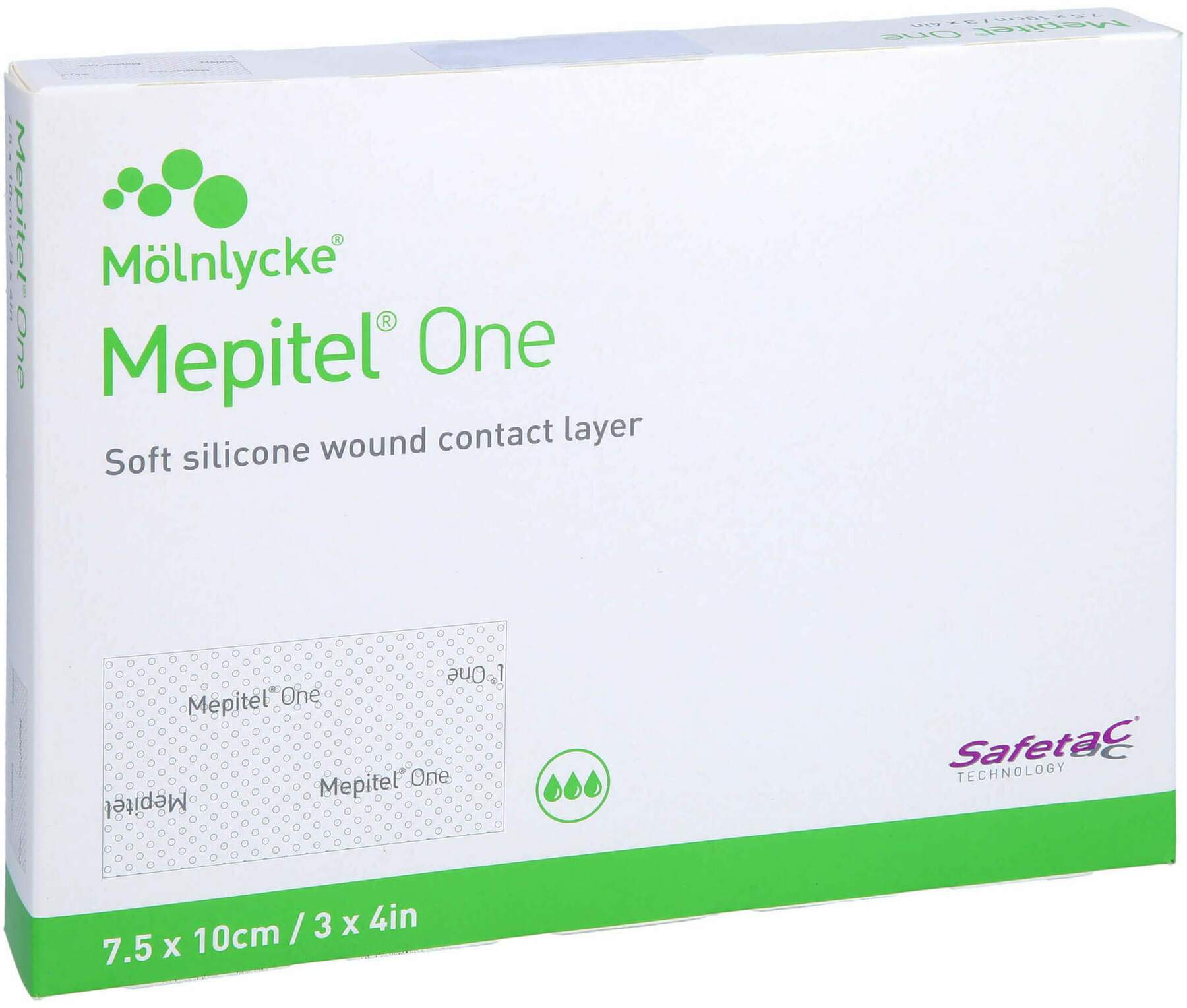 Mepitel One 7,5 X 10 cm Silikon Netzverband 10 Stück