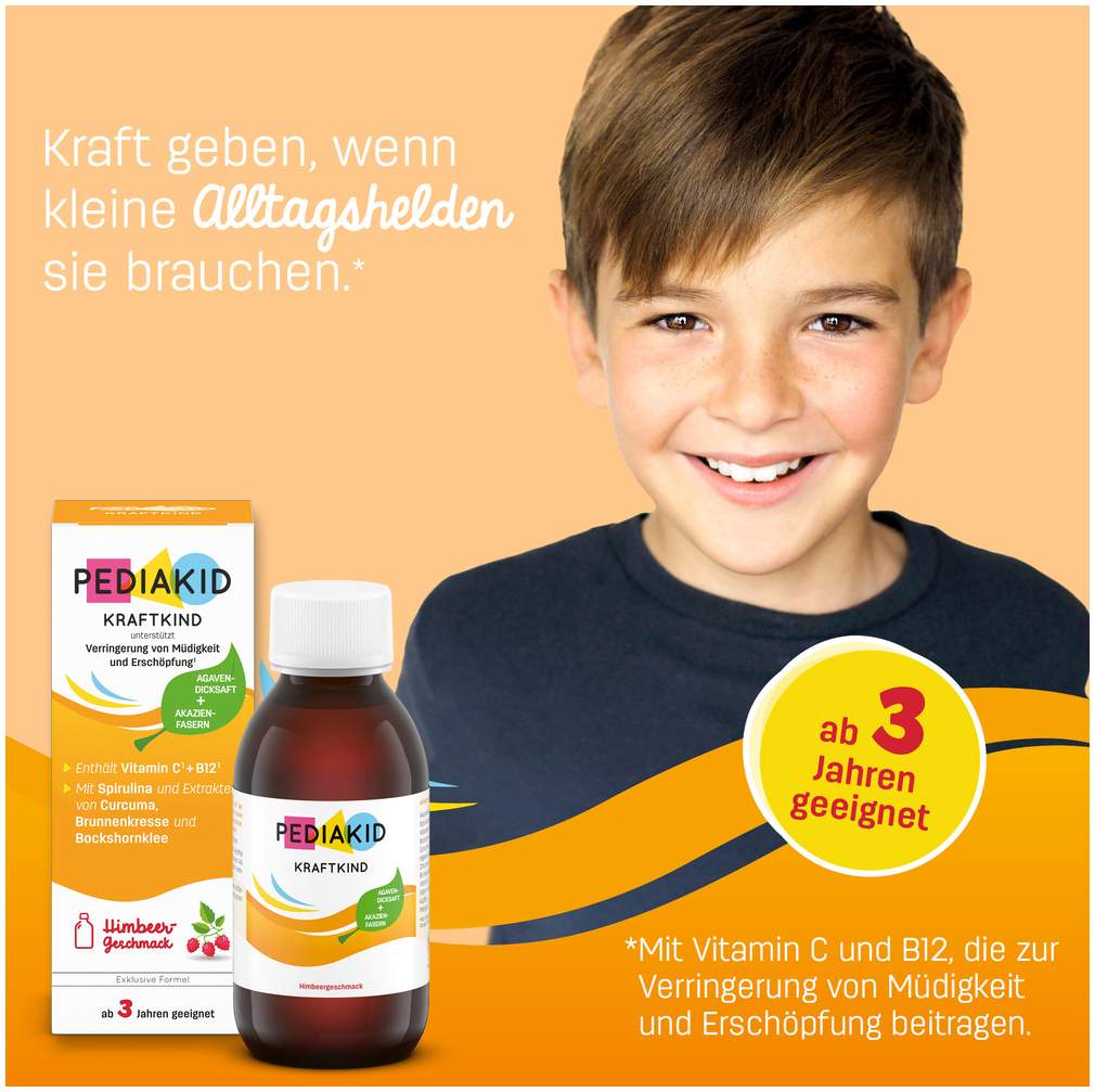 Pediakid Kraftkind Sirup Himbeergeschmack 125 ml